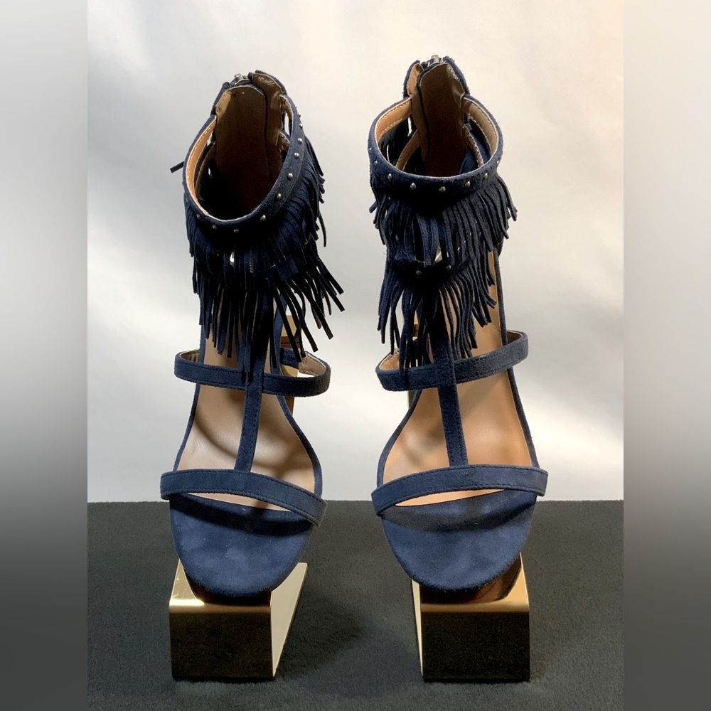 Report Signature Women’s Navy Suede Fringe Heels